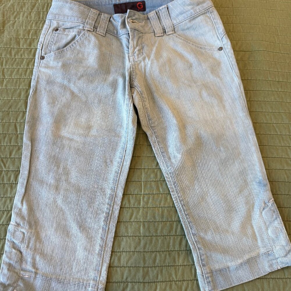 G by Guess denim capris women's waist 26 new with tags